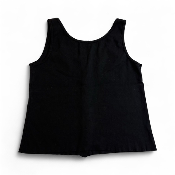 brandy melville black button down tank top vampire witchy whimsical y2k goth emo - Picture 3 of 7